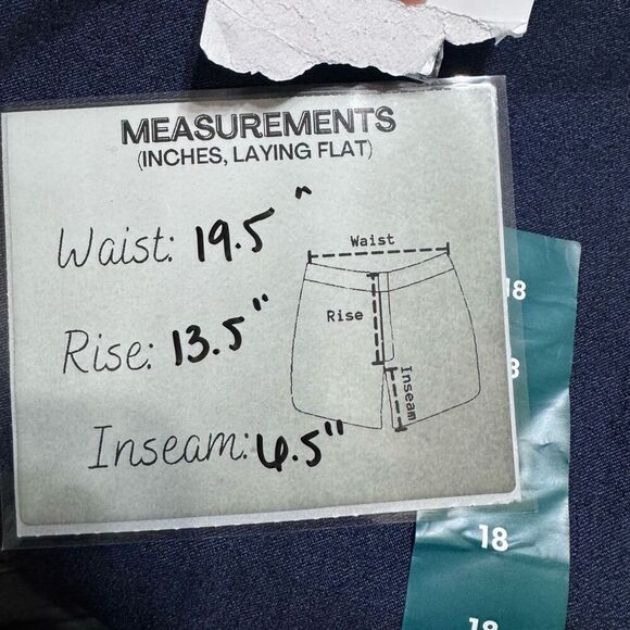 Rafaella bundle 2 shorts black and blue stretch shorts Bermuda size 18 NWT - Picture 10 of 10